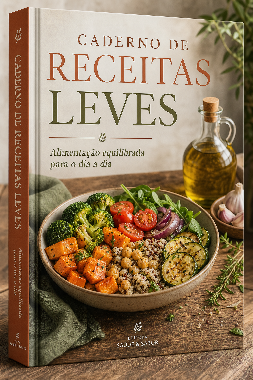 Capa do Caderno de Receitas Leves